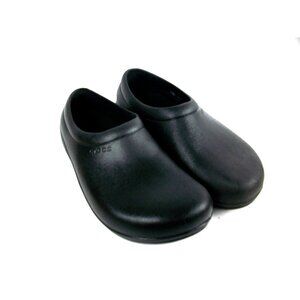 CROCS On The Clock Work Slip On Men's 8 Womens 10 Shoes Black. GREAT CONDITION!